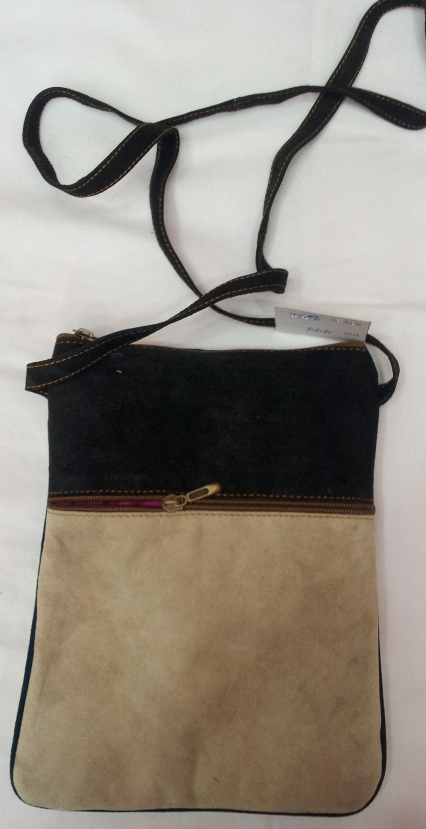 embroidered sling bag